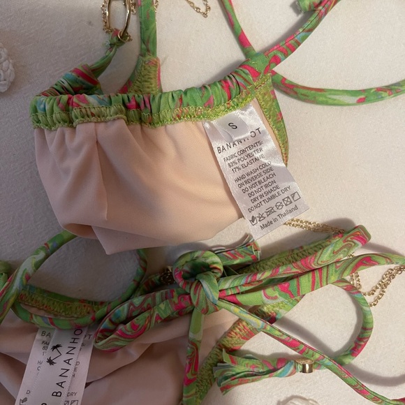 Retrofete/Bananhot Green Illusion bikini - LIKE NEW - Picture 6 of 6